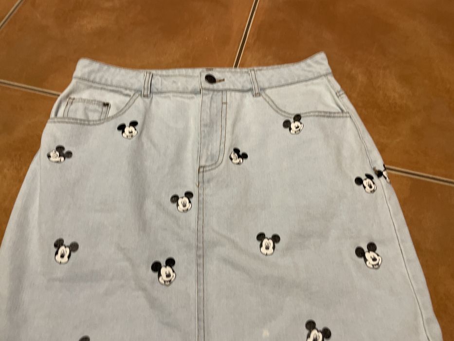 Spódnica dżinsowa cropp myszka miki r