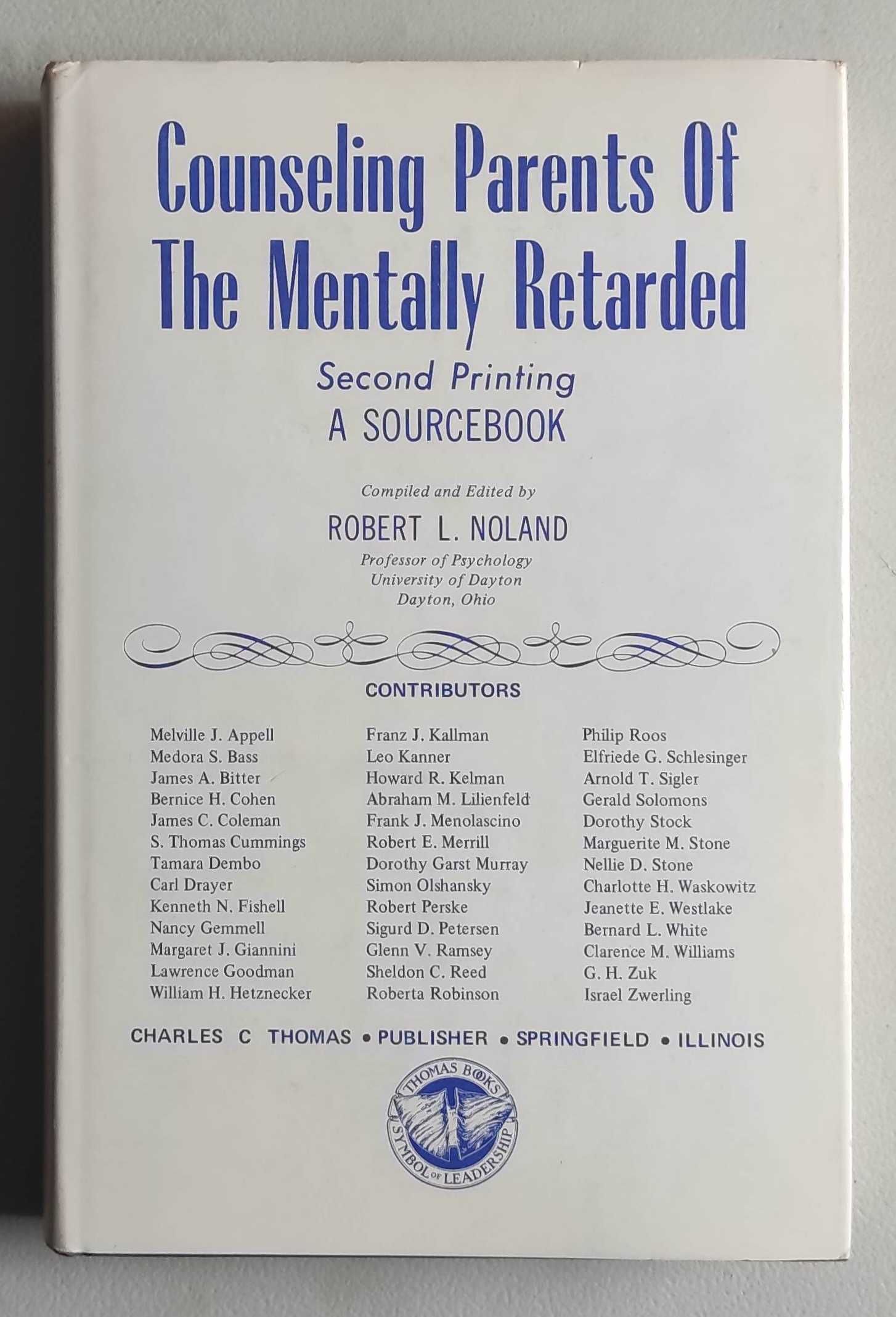 Livro - Counseling Parents of The Mentally Retarded