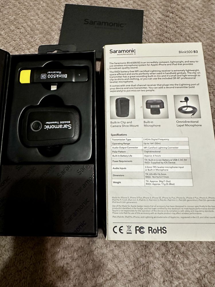 Saramonic Blink 500 B3 Бездротовий  мікрофон