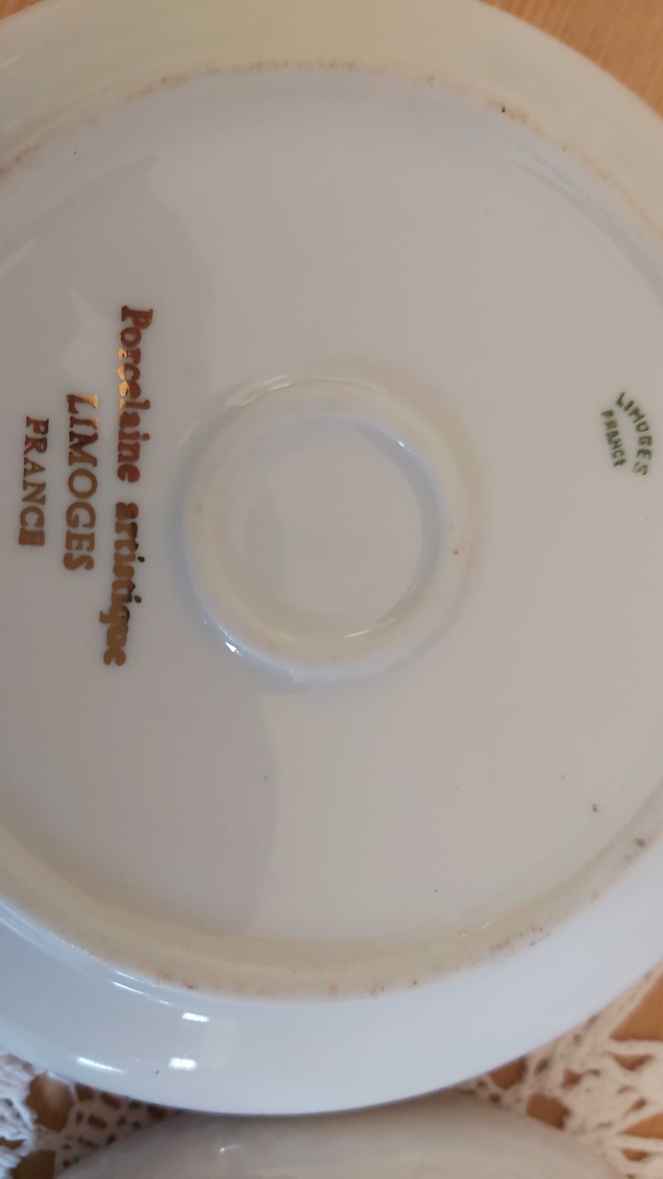Komplet 2 pięknych szkatułek, porcelana Limoges, z widokiem Lourdes