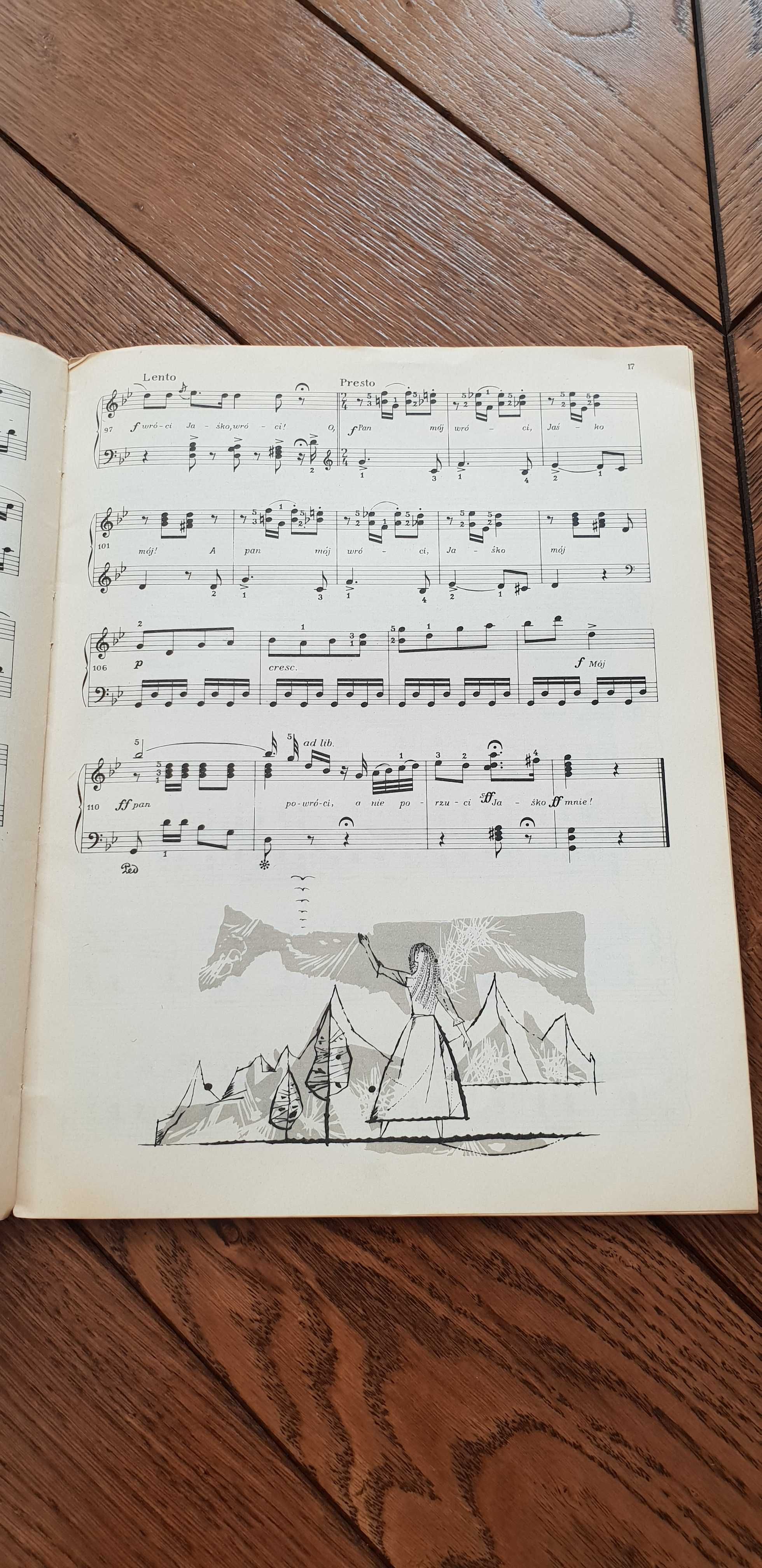 Zestaw nut rok 1962 "Melodie Stanisława Moniuszki" W. Rudziński