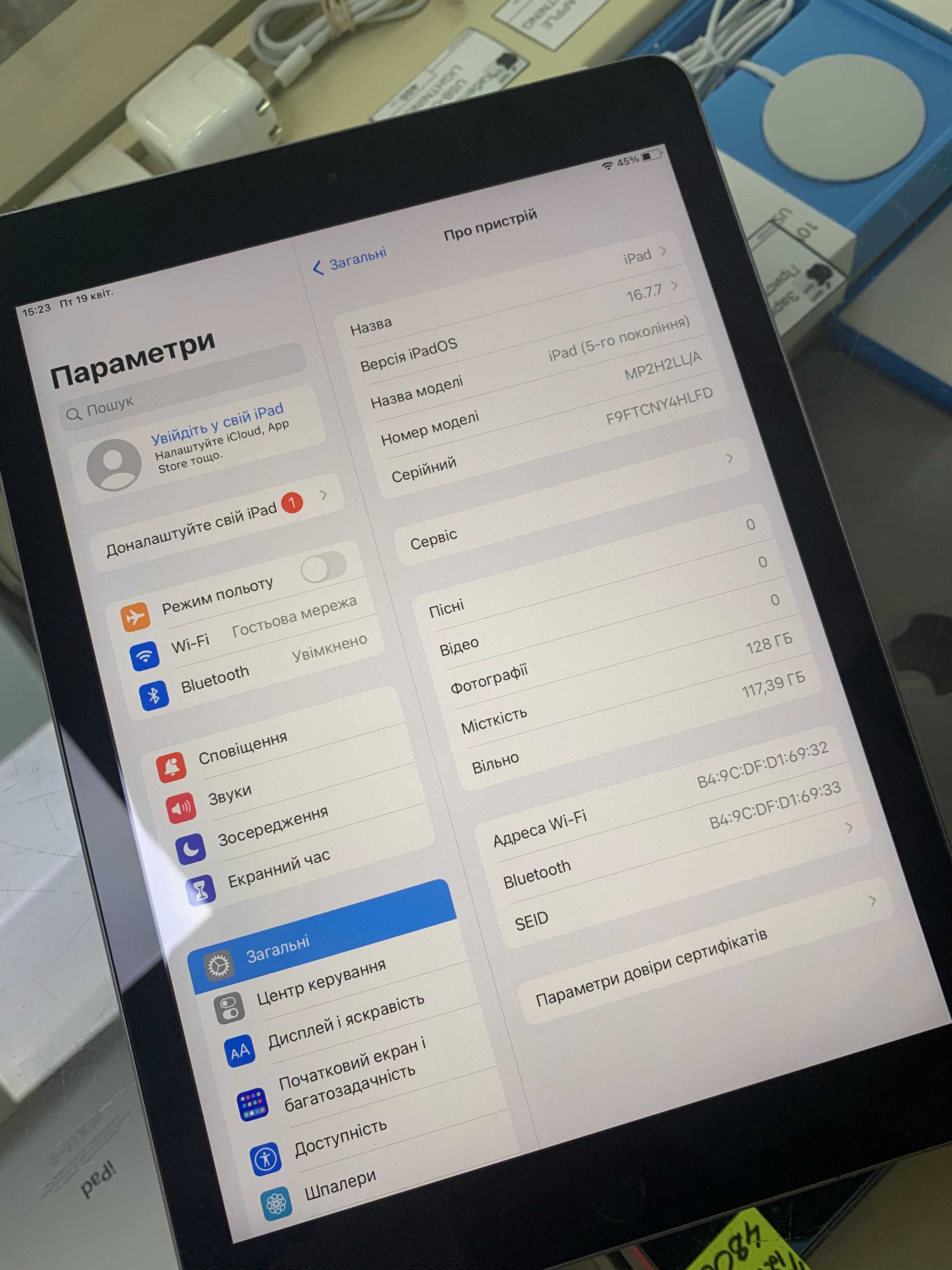 Планшет Ipad 5 128gb wifi