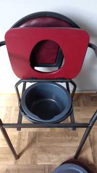 Krzesło toaletowe, tapicerowane  - używany 2 miesiące, gwarancja