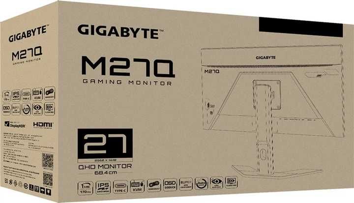 Монітор 27" Gigabyte M27Q Gaming Monitor -- QHD 2K / IPS / 170Hz