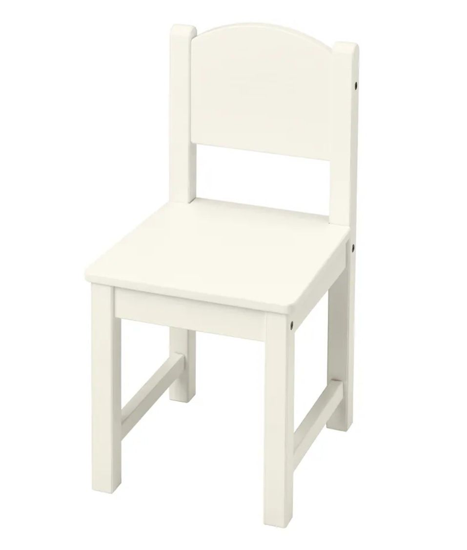 Ikea Sundvik zestaw biurko ze schowkiem krzesełko białe