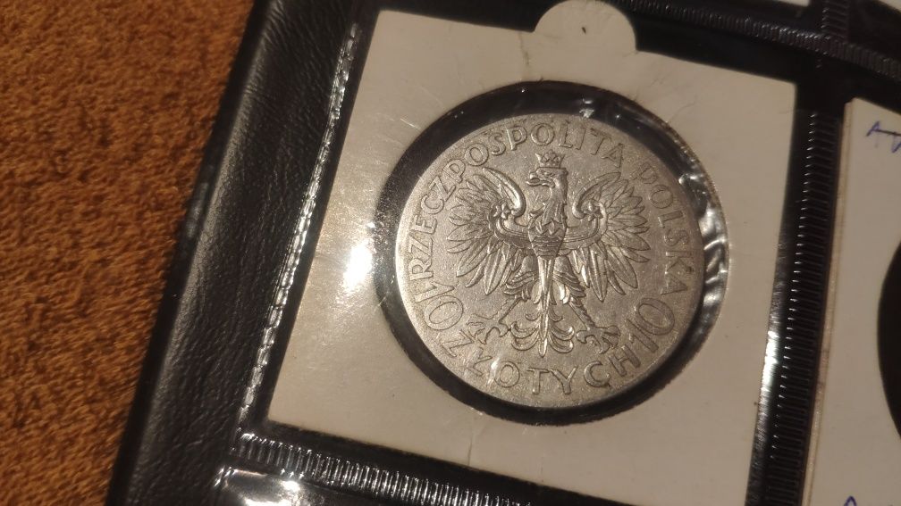 Srebrna Polska moneta 10 zł Sobieski 1933 autentyk