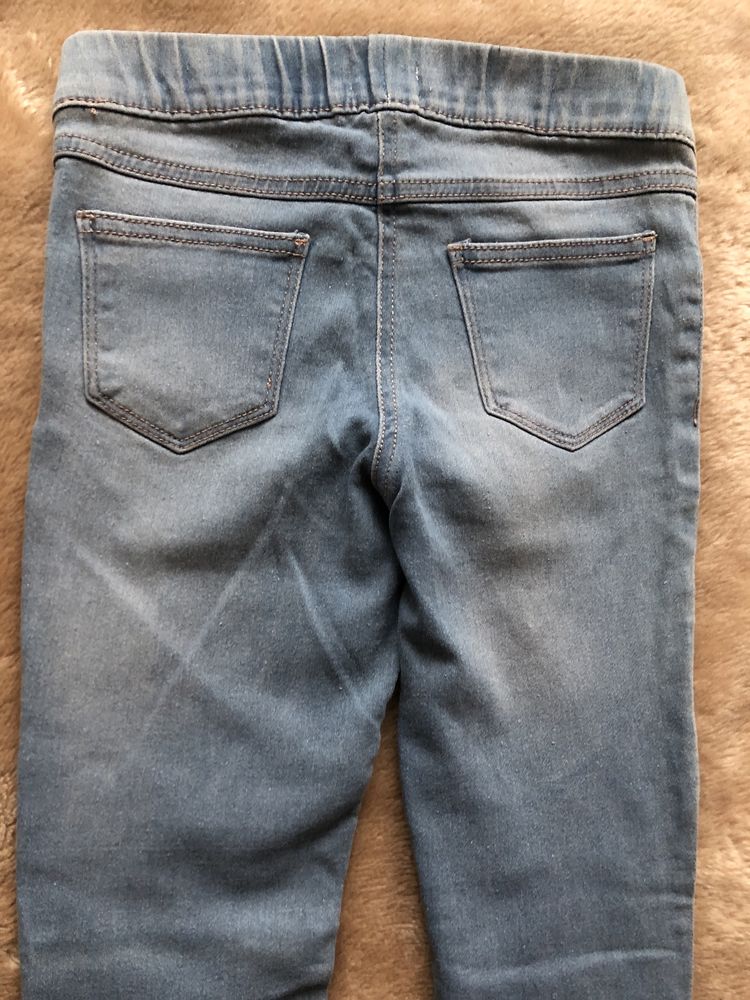 Leginsy jeansy ze streczem rozm 134