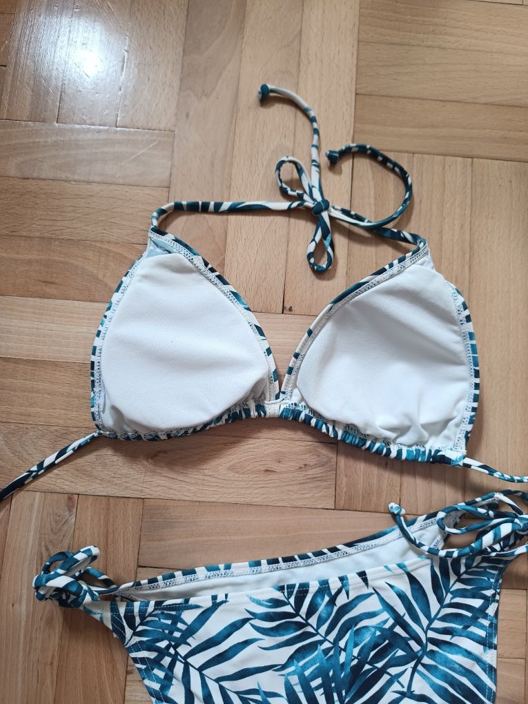 Bikini strój kąpielowy w liście