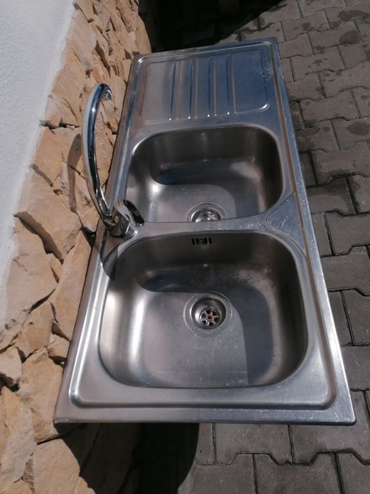 Lava louça com 2 pias