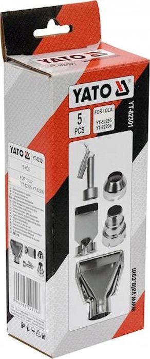 Końcówki Do Opalarki Zestaw 5Szt. + Do Spawania Plastiku Yt-82301 Yato