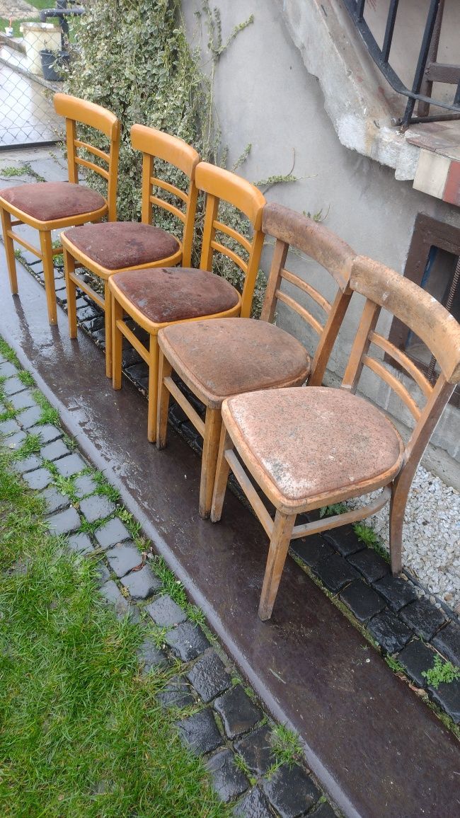 Krzesła gięte prl