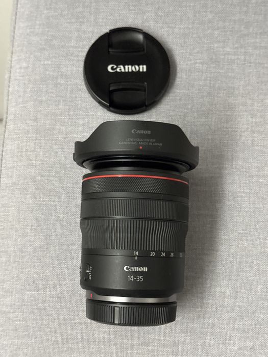 Lente Canon RF 14-35 F4 L objetiva
