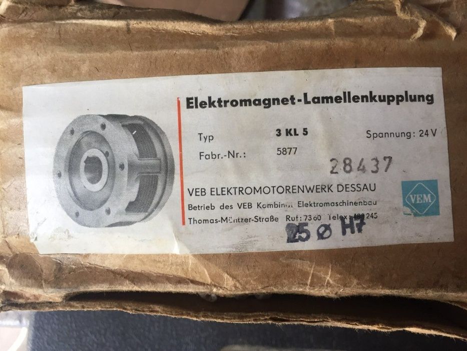 электромагнитные муфты 3KL, 4KL, KLDO, (ГДР, DESSAU)