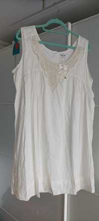 Nowa biała sukienka z koronką roz 44
