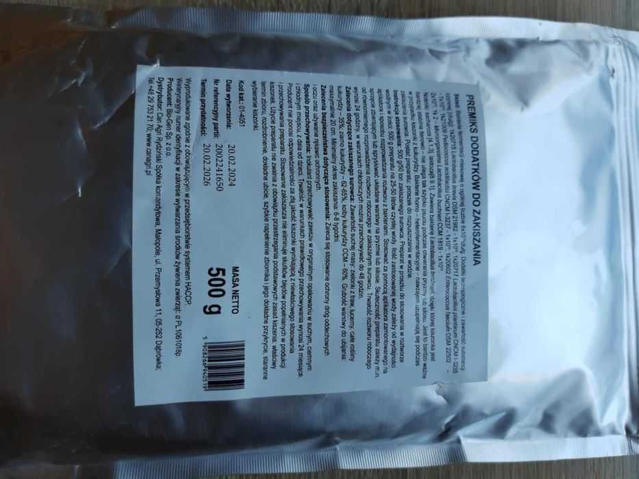 Preparat do zakiszania  traw, kukurydzy