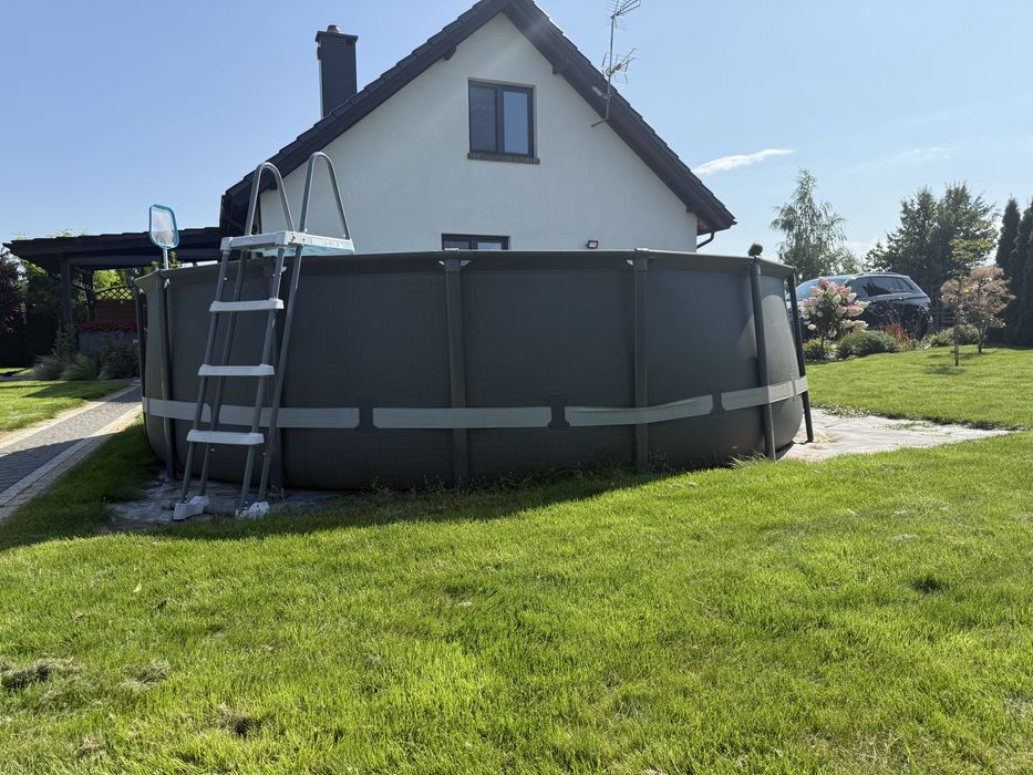 Basen stelażowy pompa piaskowa DUŻY 122 cm x  488 cm