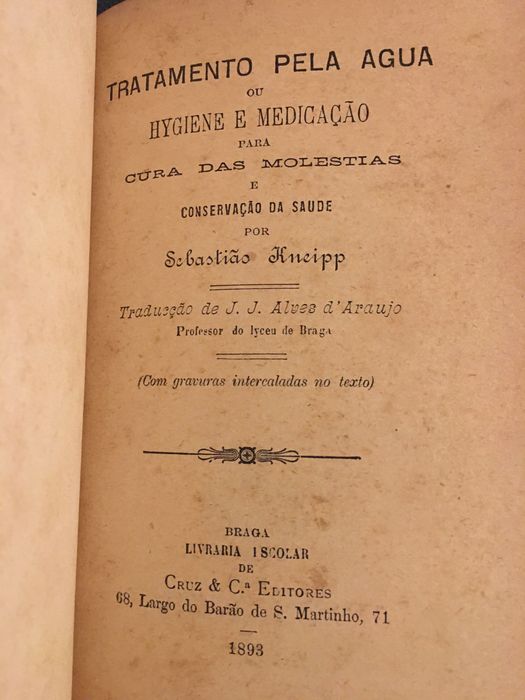 Tratamento Pela Agua ou Hygiene e Medicação (1893)