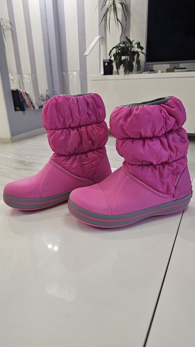 Демісизонні, дитячі сапожки, для дівчинки 33-34 розмір. Оригінал Crocs
