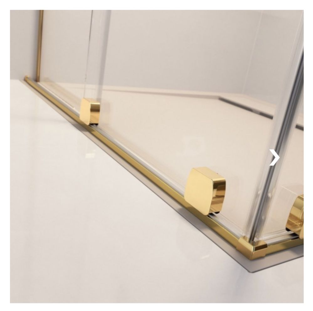 Radaway Furo Gold KdJ Kabina natryskowa 100x100cm, drzwi przesuwne, ko