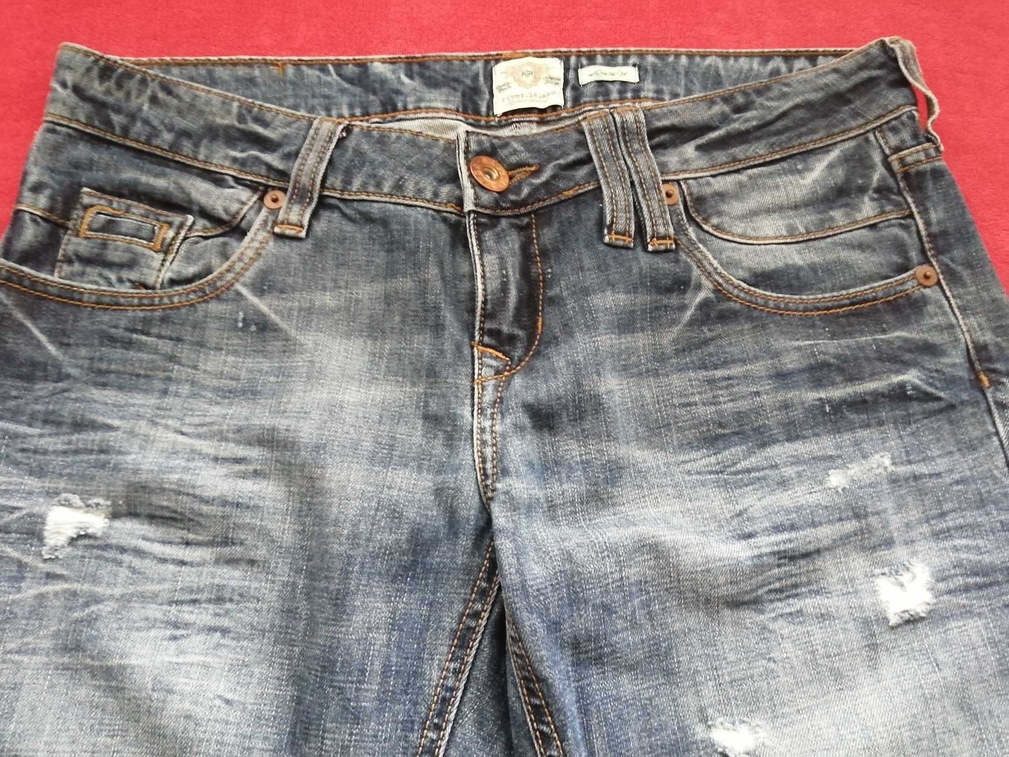 RIVER ISLAND Jeans Spodnie Damskie Eu 38 R Bawełna Oryginalne 100%