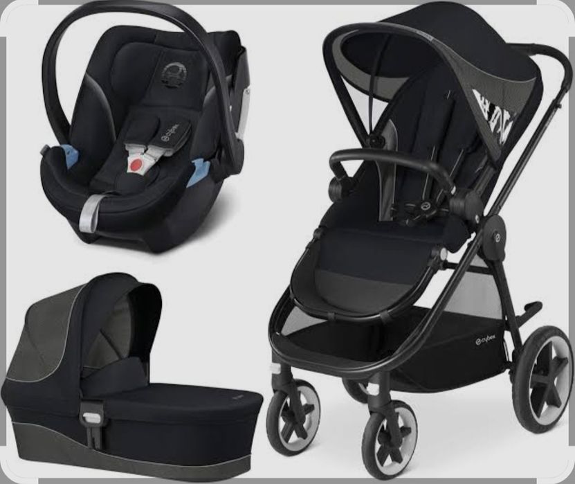 Trio cybex ovo isofix alcofa e carrinho