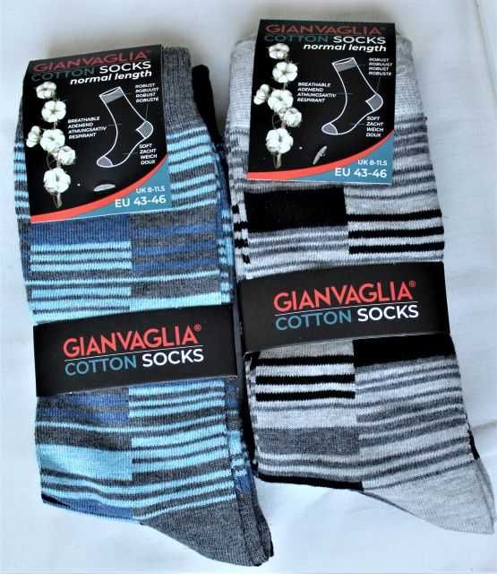 Skarpety męskie GIANVAGLIA r43-46, 3 pary