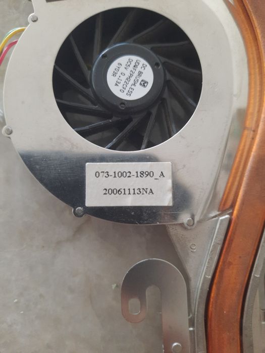 Used Fan and Heat Sink for Sony VGN-FE31M – Original64551556616962123