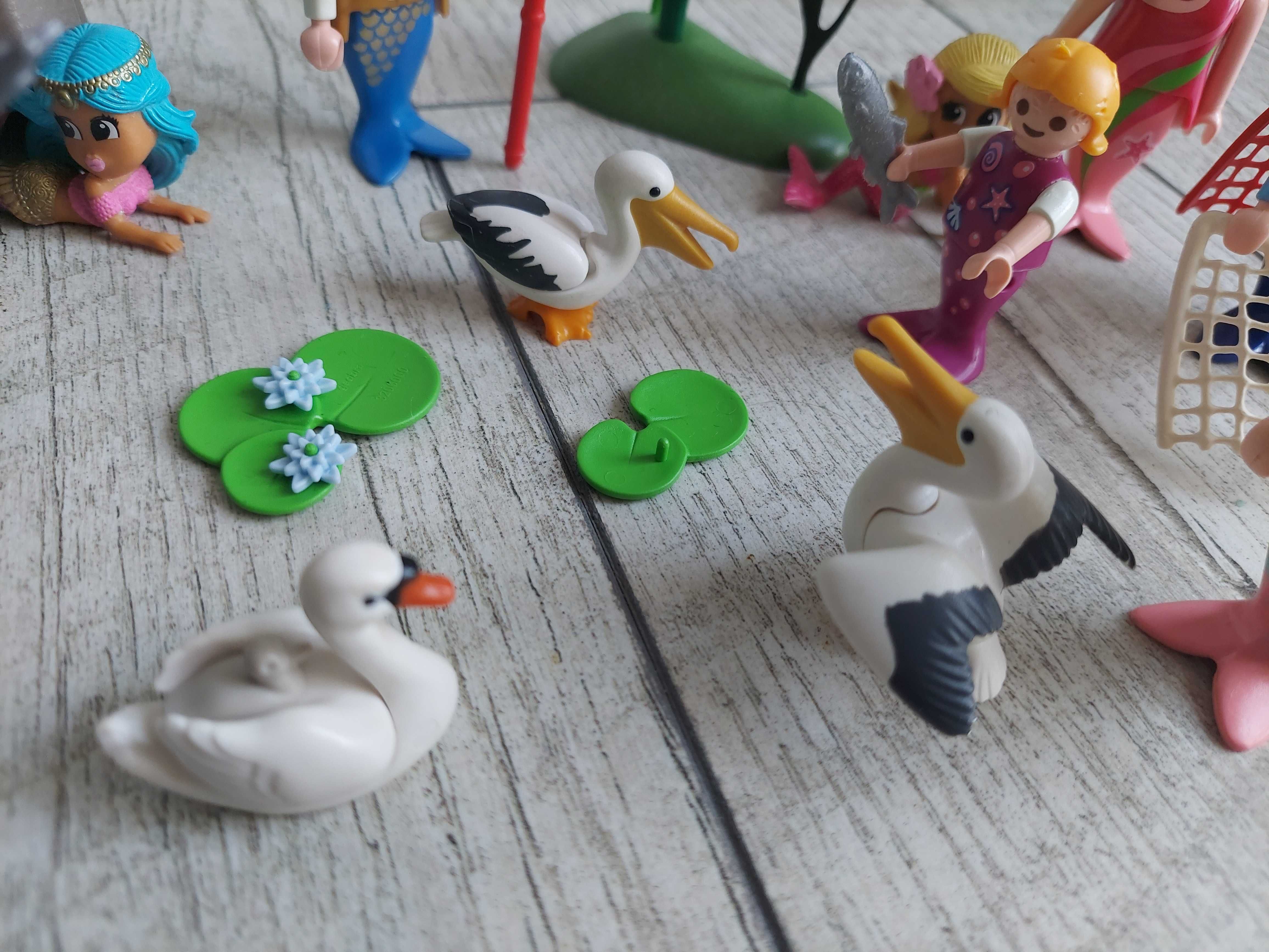 Playmobil syreny morskie łabędzie foka ryba pelikan zwierzęta