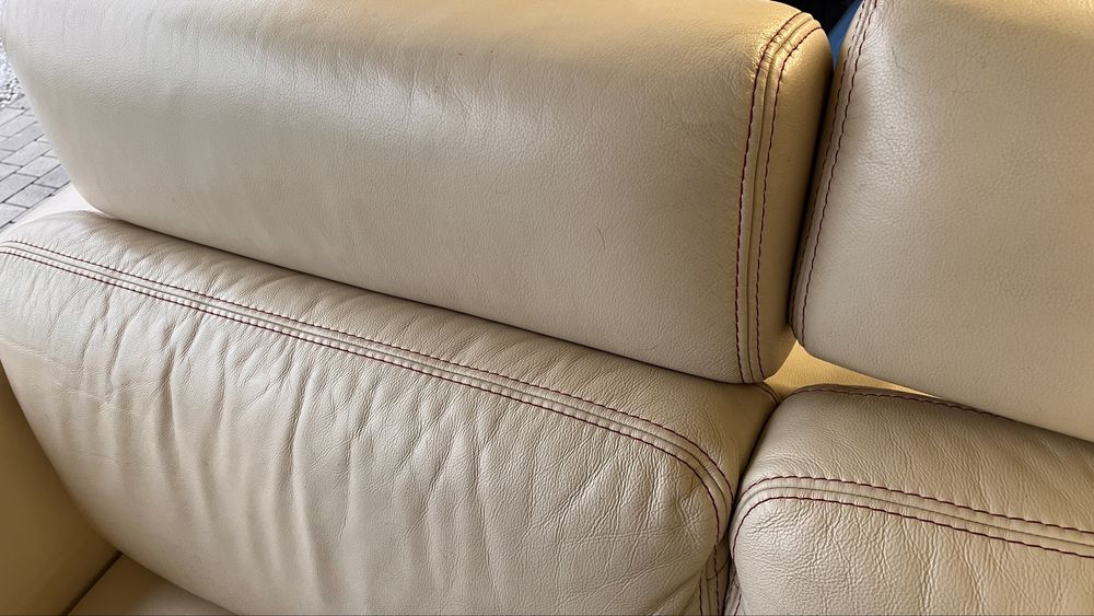 Sofa skórzana z funkcją spania
