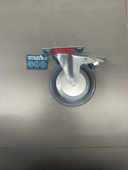 Kołko przemysłowe 100x80mm obrotowe zwrotne z hamulcem XL do wózka