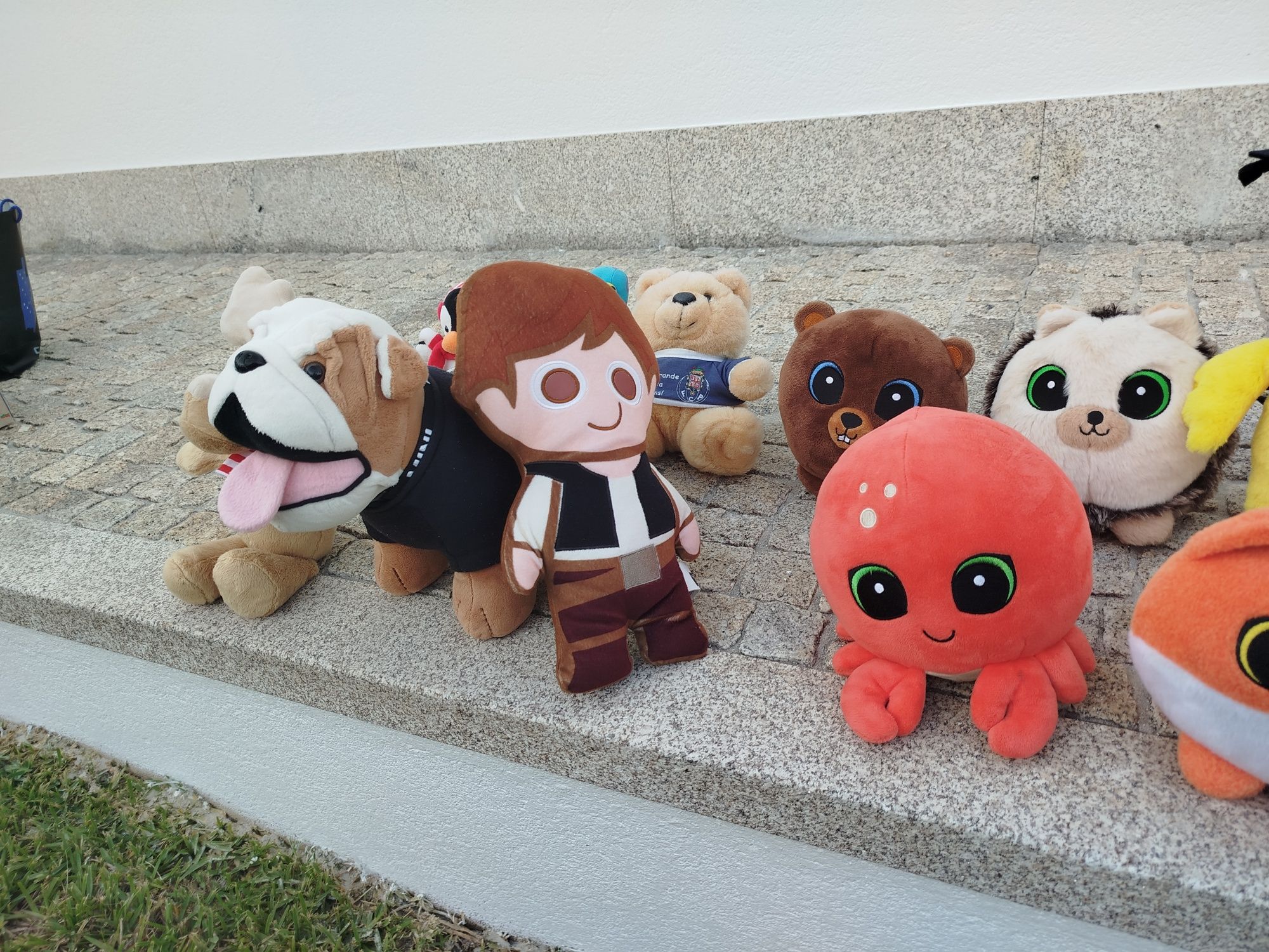 Peluche - todos que estão nas fotos