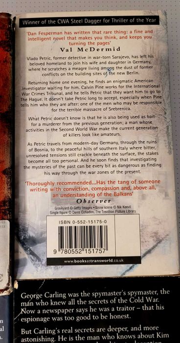 6 Livros Policial, Espionagem em Inglês Robert Wilson,Le Carré
