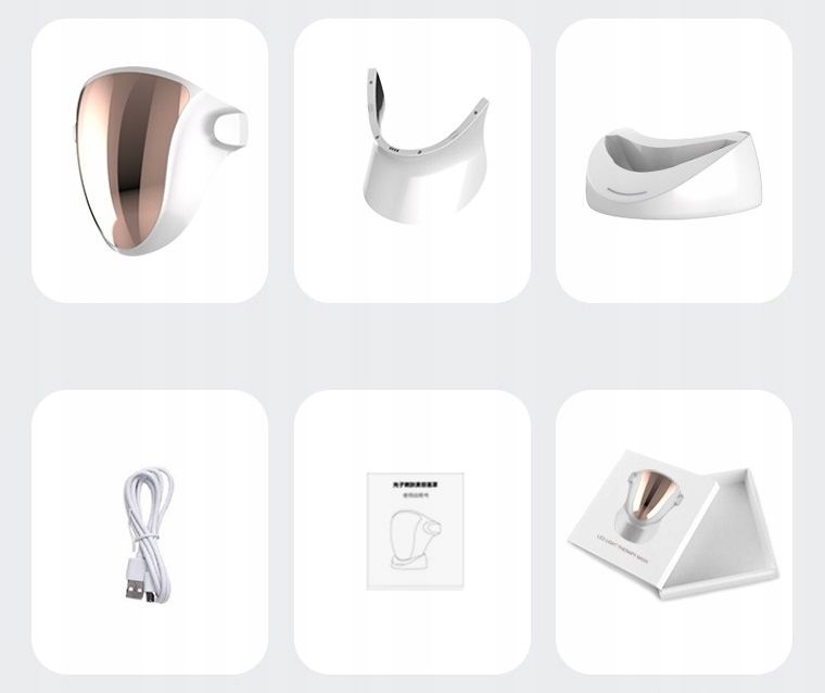 Profesjonalna Maska Kosmetyczna do Twarzy LED INTELIGENTNA DOTYKOWA