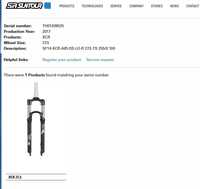 Вилка SR SUNTOUR SF14 xcr ds lo R AIR A 27.5 100