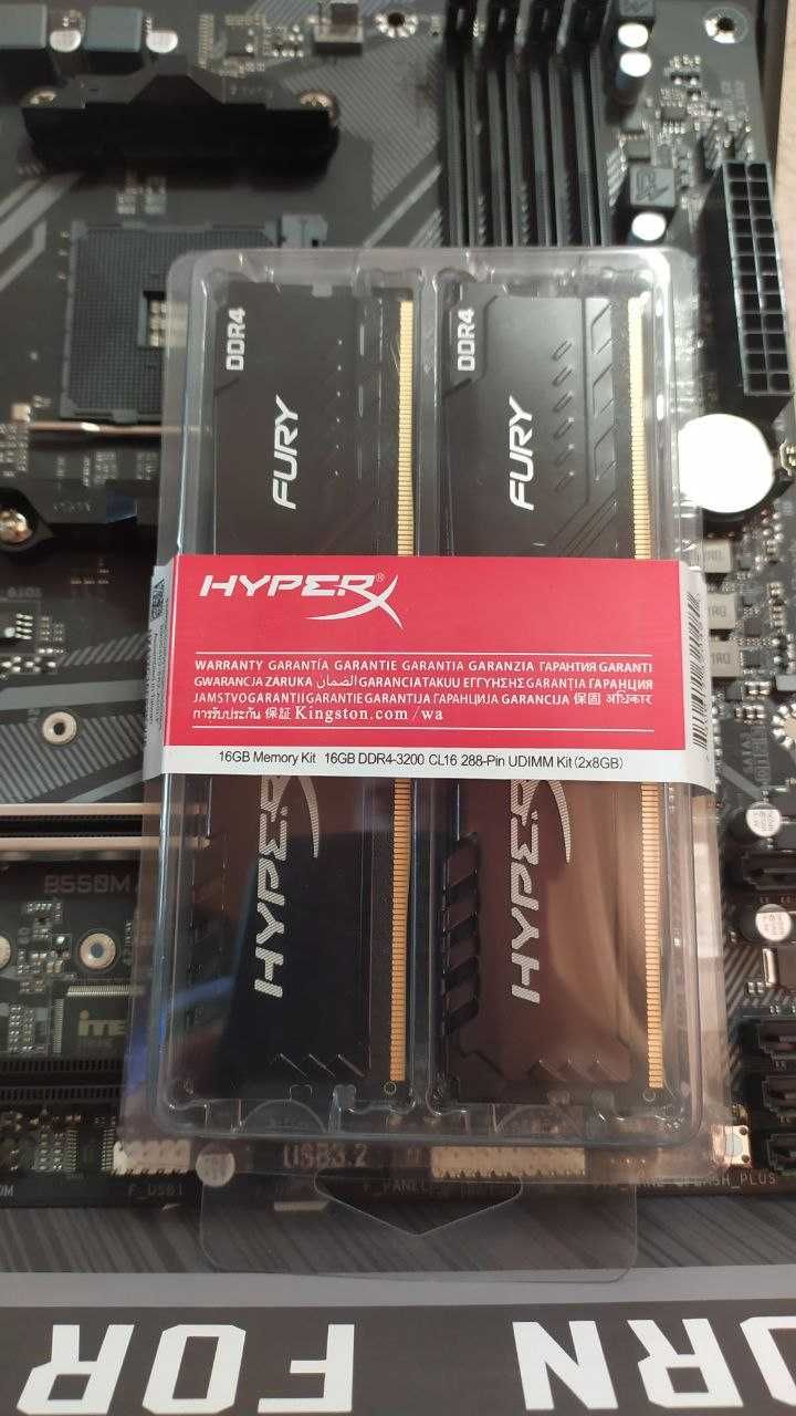 Ігровий комплект Ryzen 5 5600 / Gigabyte AORUS B550M / Fury DDR4 16gb