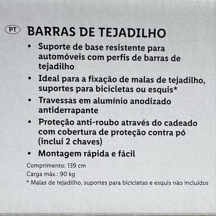 Barras tejadilho