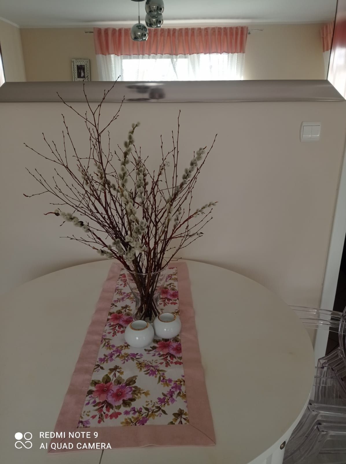 Firany zestaw duże oczka wysokość  245 cm