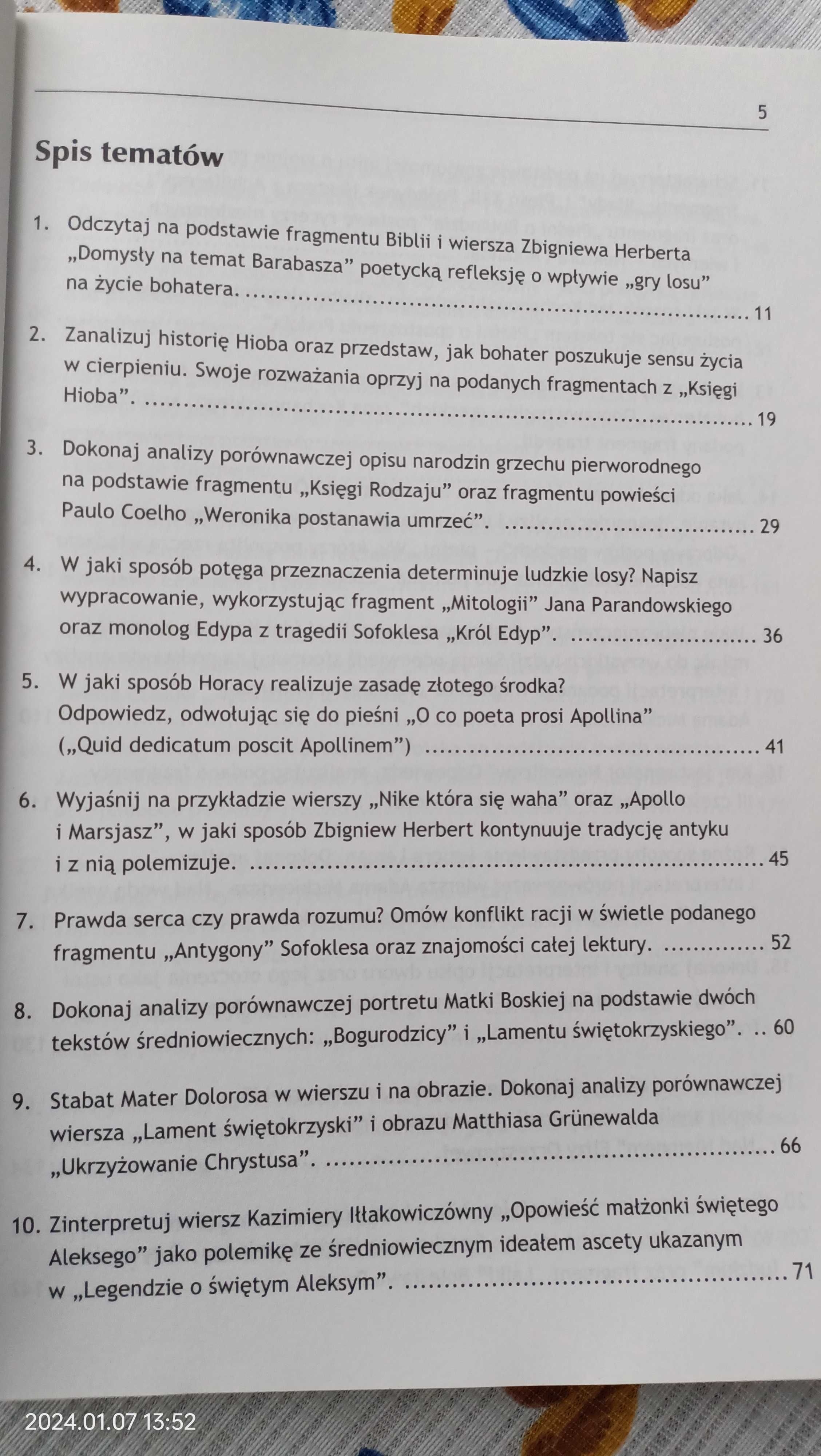 "Język polski,na tropach słowa.Konspwkty wypracowań"