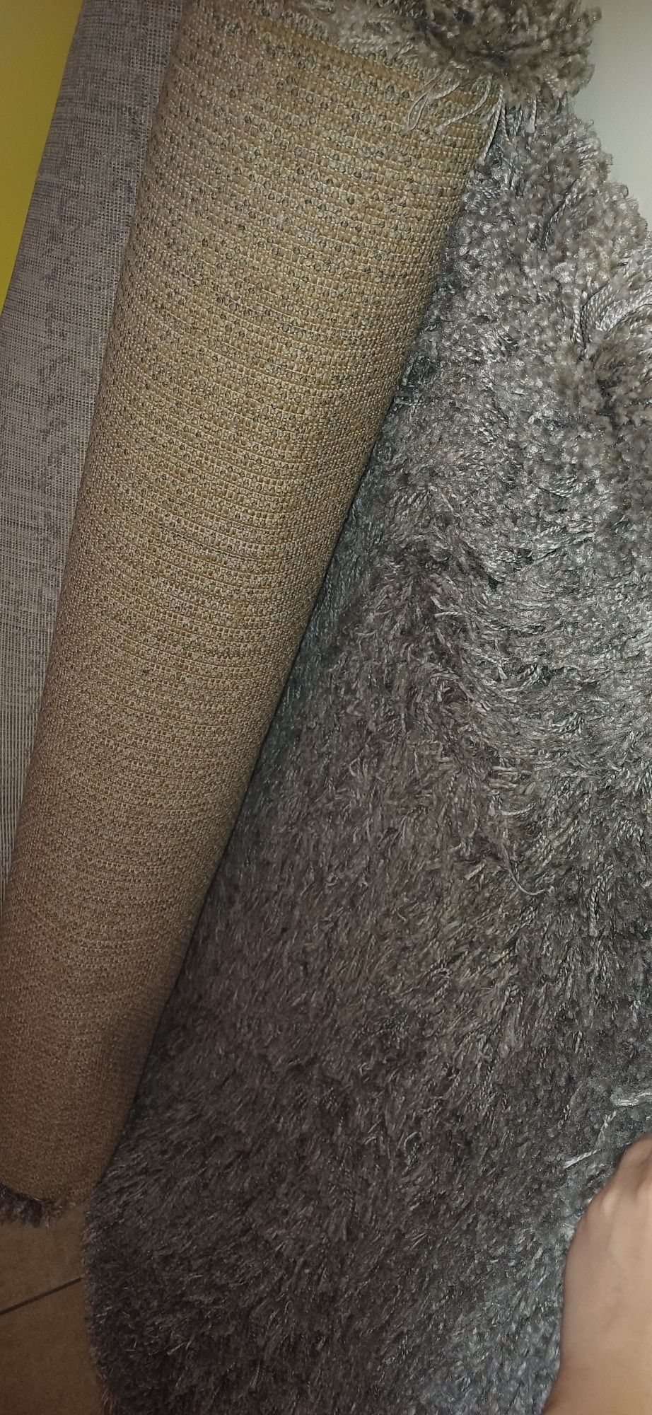 dywan IKEA 135/195 cm szary shaggy