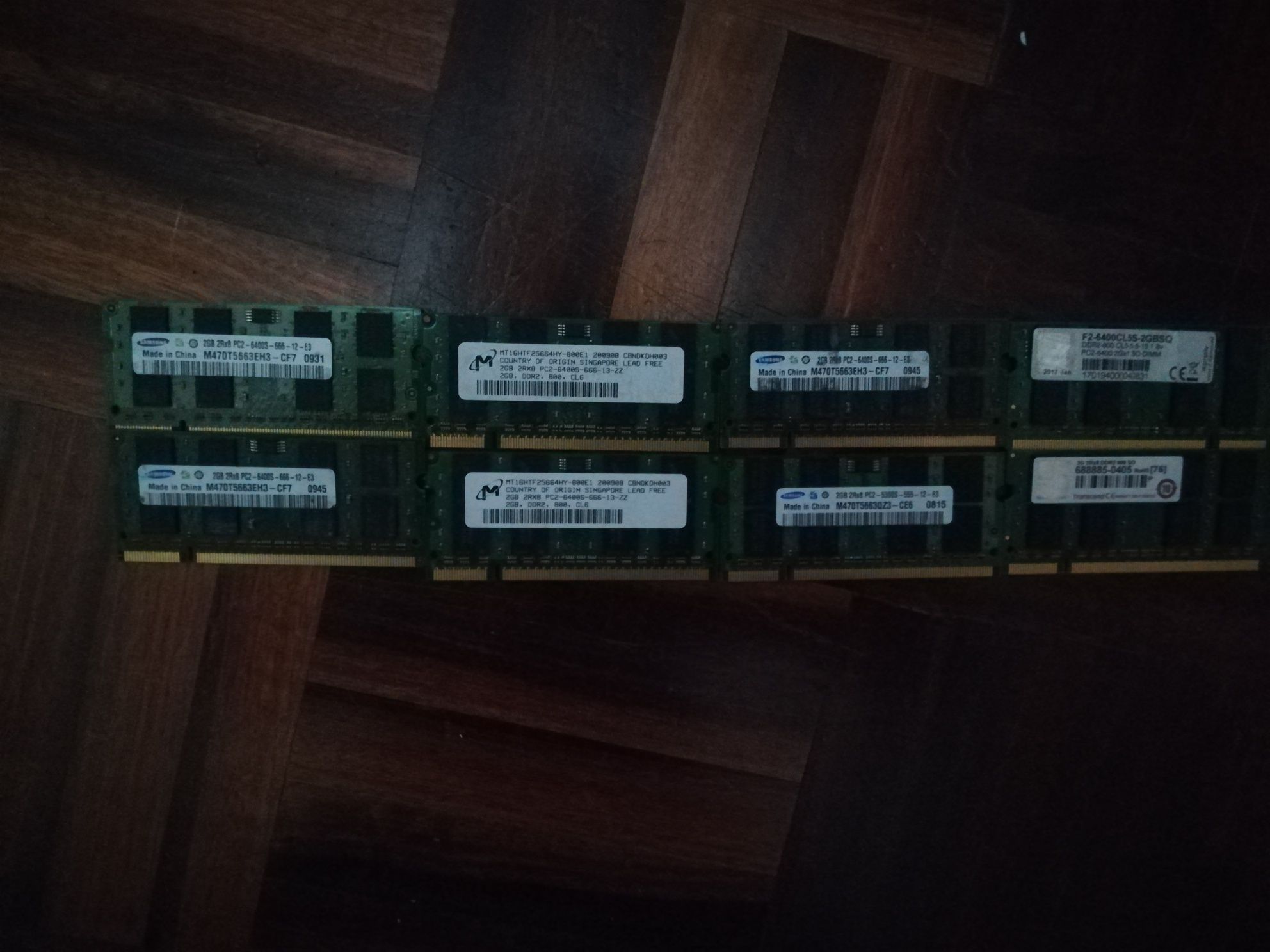 memorias ram 2 gb