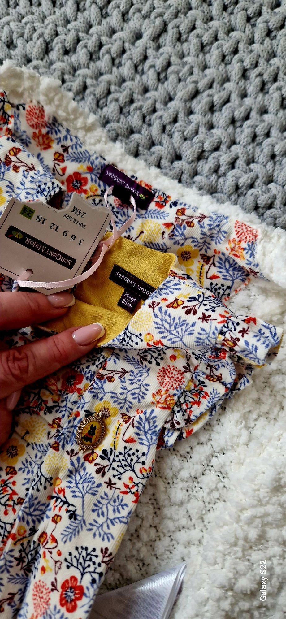 owy Sergent Mayor komplet sukienka sweter r.86