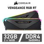 Pamięć ram 32GB DDR4 3600Mhz CL16 Corsair Vengeance RGB