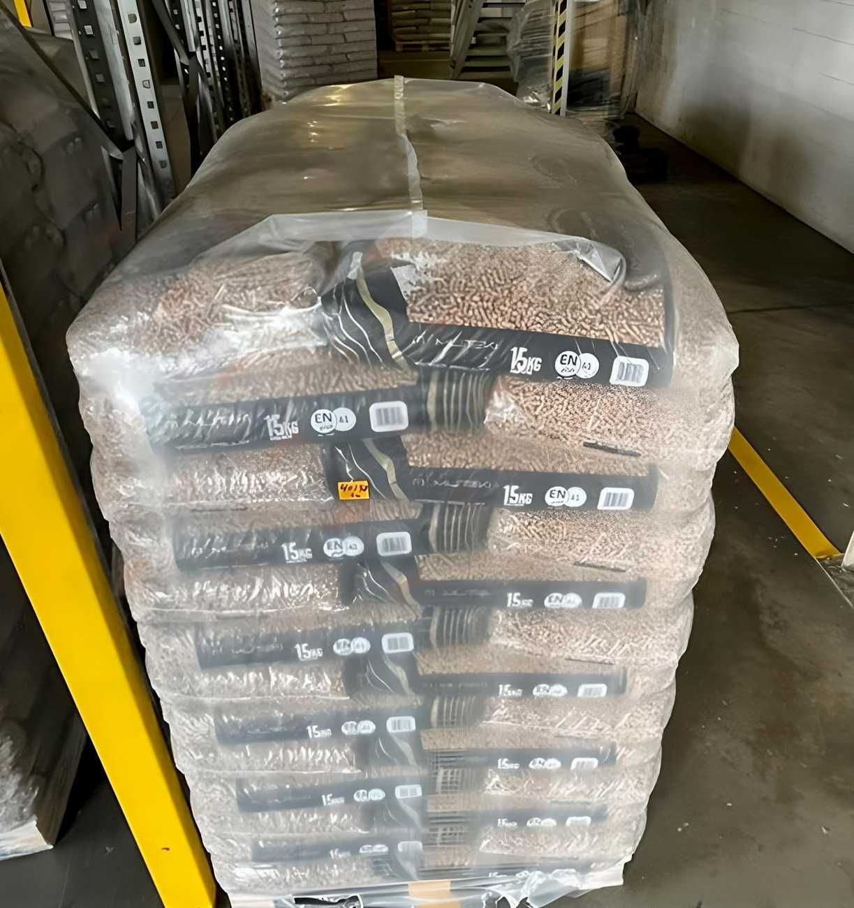 PELLET klasy premium MUTEKI z czystej trociny worki 15kg DINplus