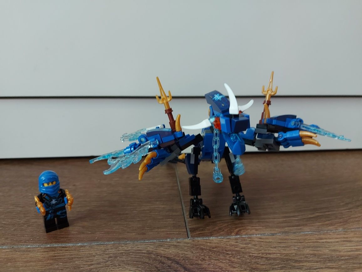 Smok j LEGO ninjago niebieski samuraj ninja dragon klocki zabawka