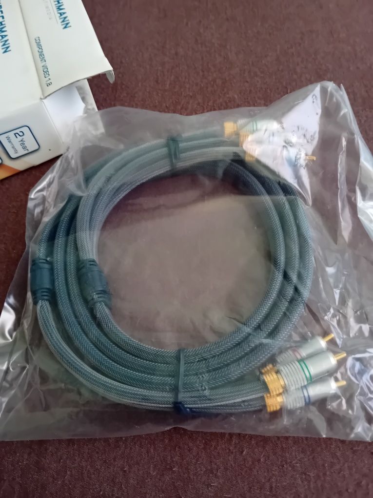 Kabel Component Video RGB Hirschmann 1,8m Nowy