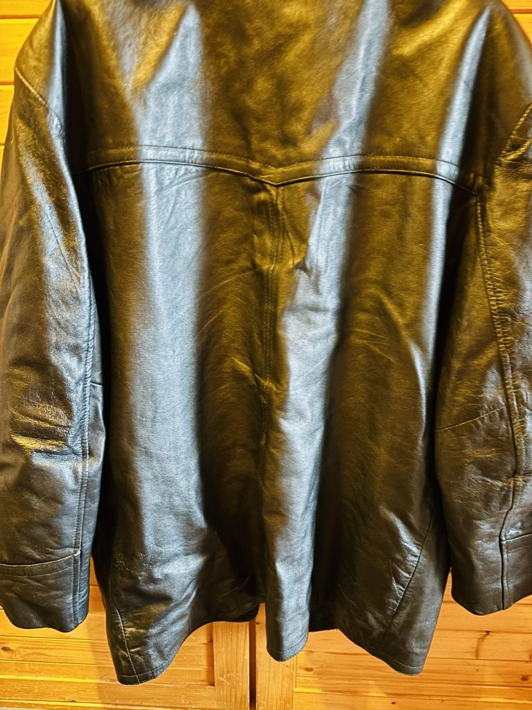 Kurtka Skórzana Skóra Real Leather Rozmiar M Bardzo Dobry Stan