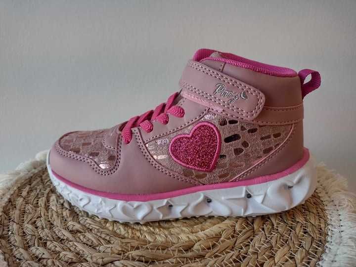 Buty sportowe r.30 Primigi świecące dziewczęce róż