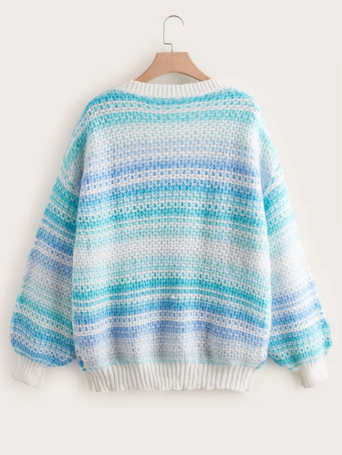 Sweter damski casual w paski ombre XL/XXL 42/44