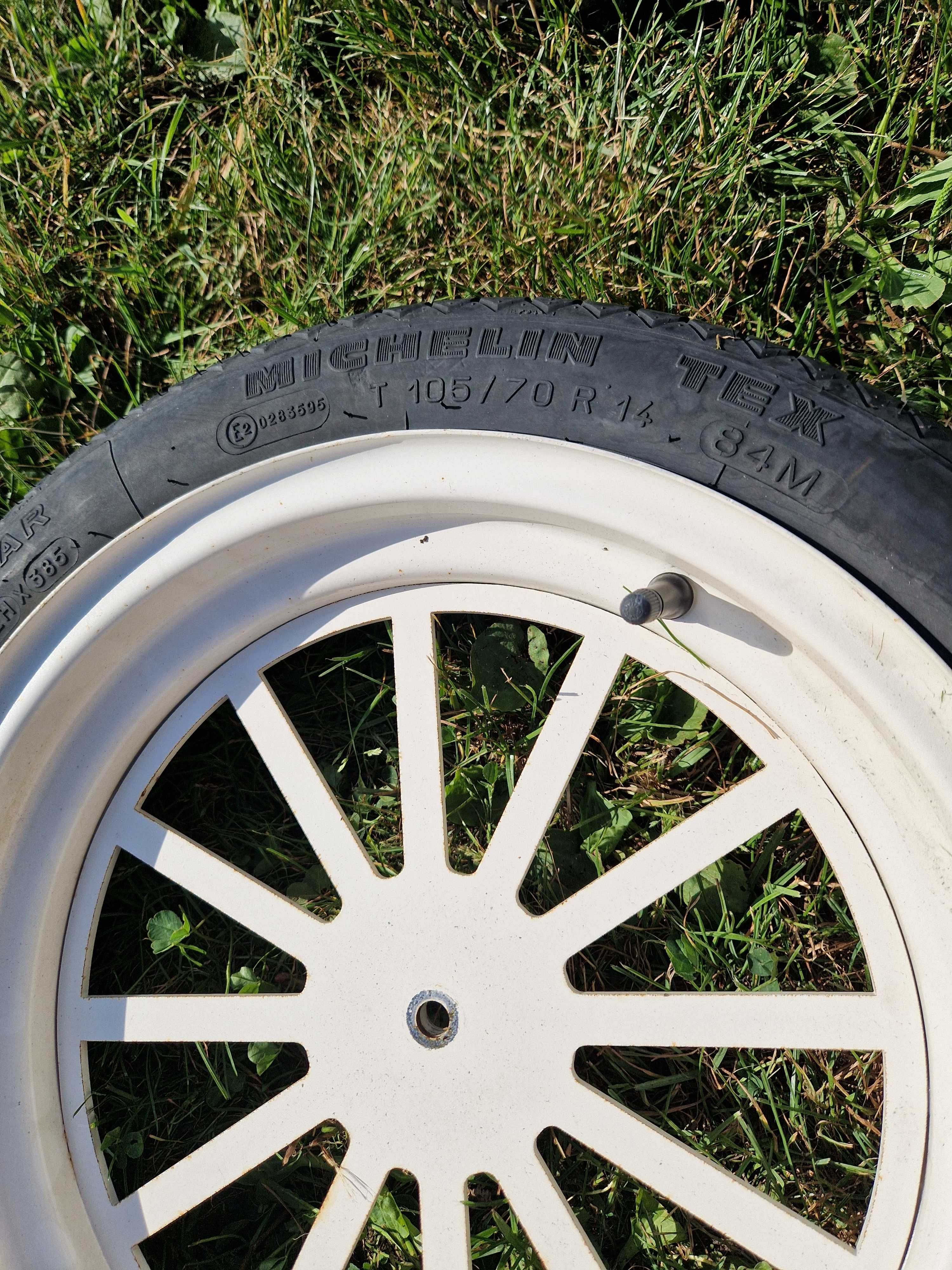 Koło do taczki wózka ozdobne Michelin tex 105/70 r 14 84m