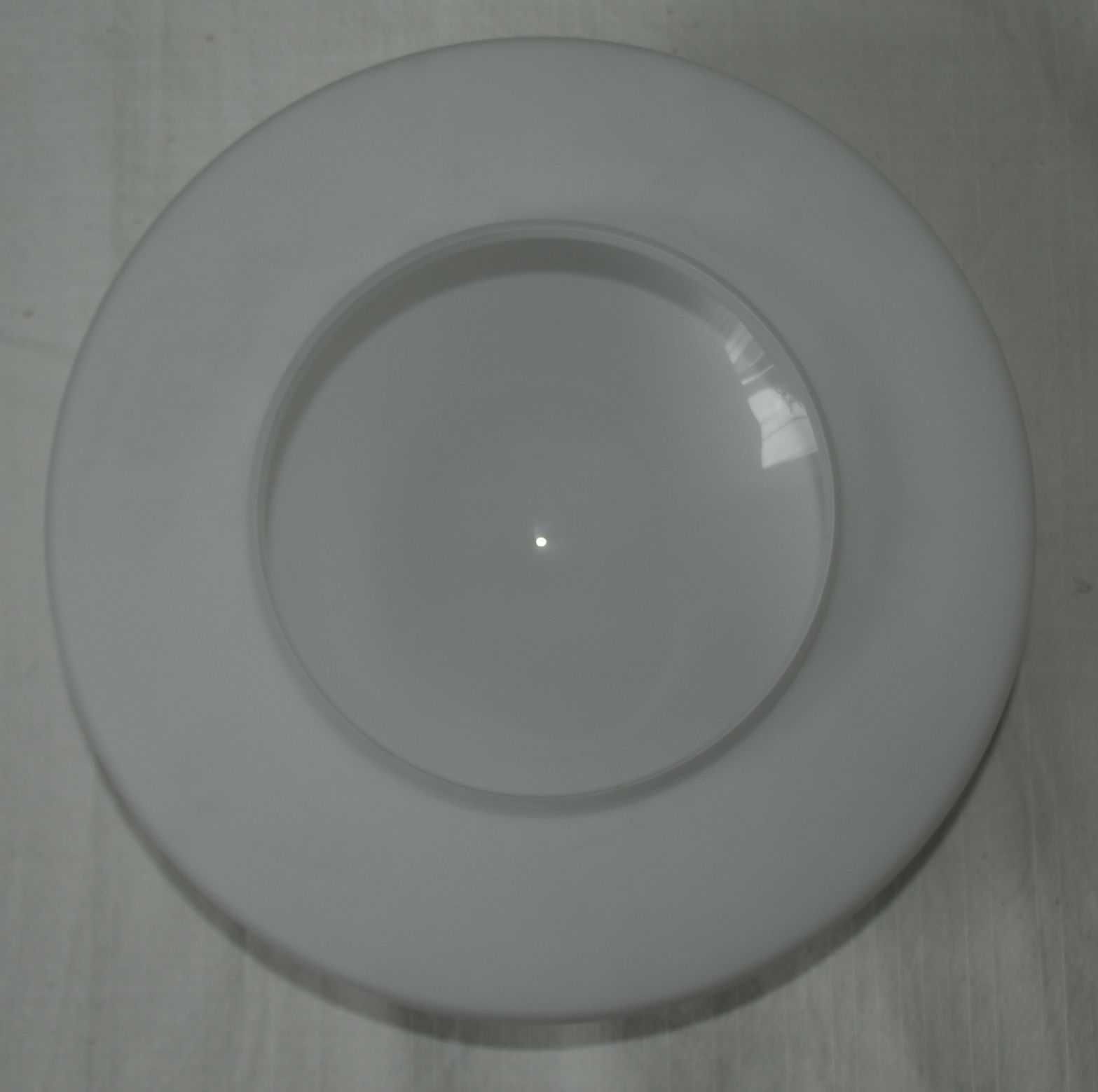 Klosz szklany biały plafon plafoniera śr. 25 cm